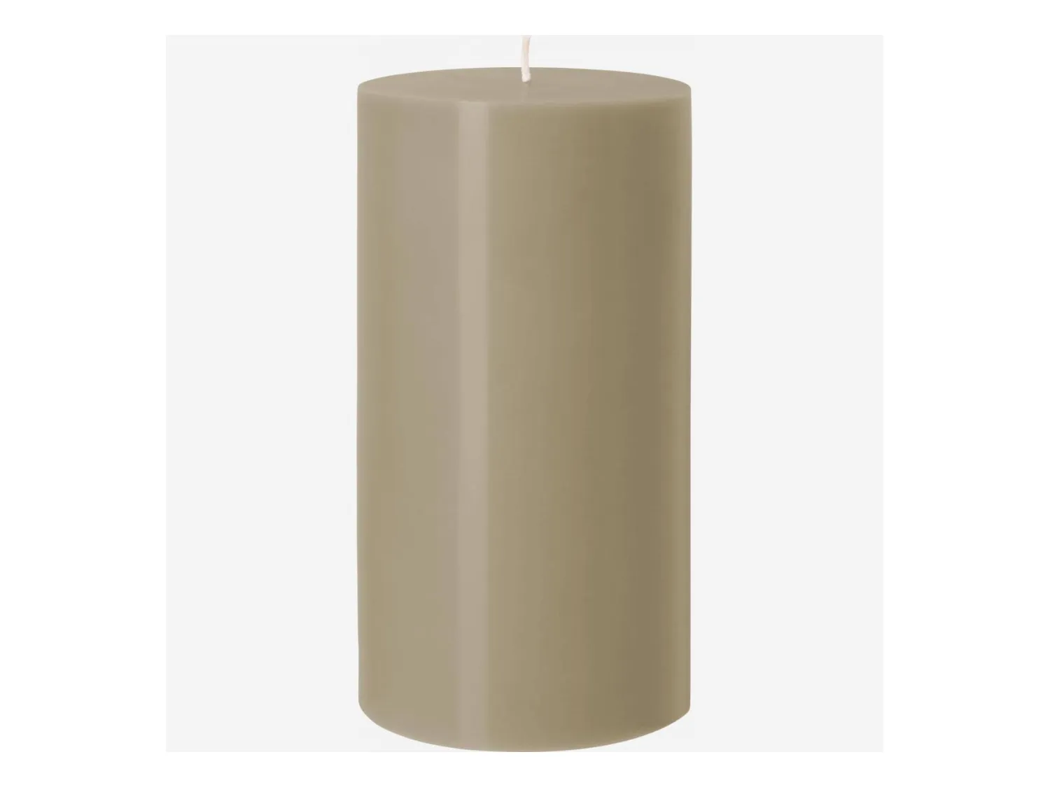 Habitat - Bougie cylindrique - 10,5 x 20 cm - Taupe (Lot de 6) - Colors