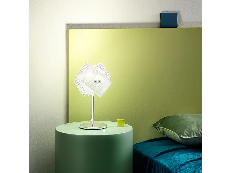 Gea Luce -  Weiße Agnese Tischlampen 1XE14 max 1X42W IP20 - LED-Wandleuchte im modernen Design - E14-Fassung