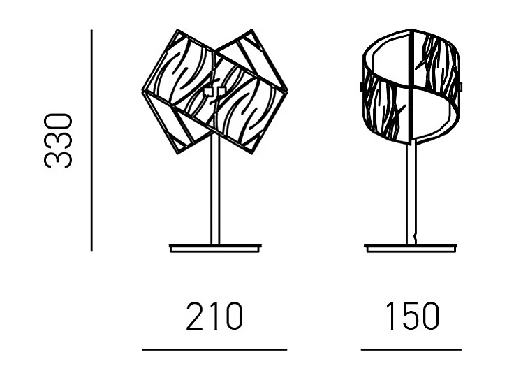 Lampes de table Agnese blanche 1XE14 max 1X42W IP20 - Applique murale LED - Douille E14
