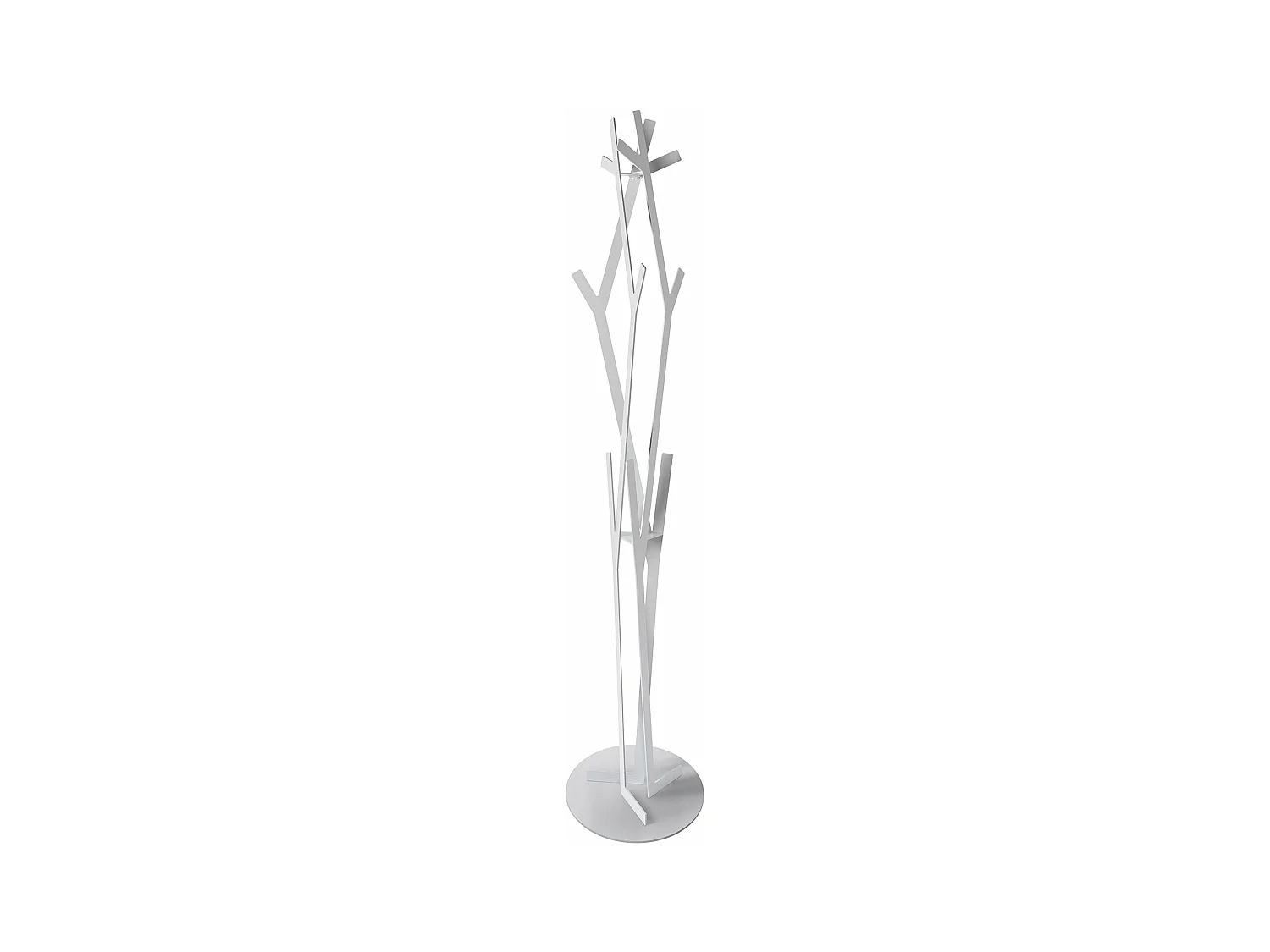 Cintre de sol en fer Uty Ø30x178 cm, design minimaliste autoportant, meuble pour entrée, bureau, Made in Italy Marbre