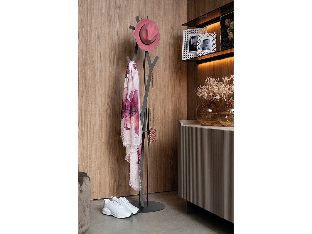 Uty – Kleiderständer Marmorweiß, Ø30 H178 cm, modern – Made in Italy