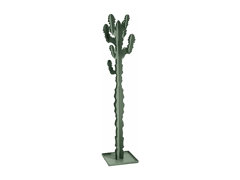 Cactus vloerkleerhanger 170 cm, zelfdragende ijzeren structuur, modern decoratief ontwerp voor slaapkamer, kantoor of entree Made in Italy Salie Green