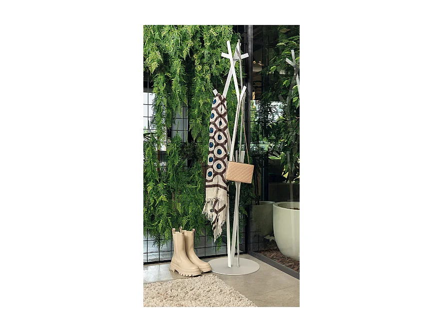 Uty – Kleiderständer Beige, Ø30 H178 cm, modern, freistehend – Made in Italy