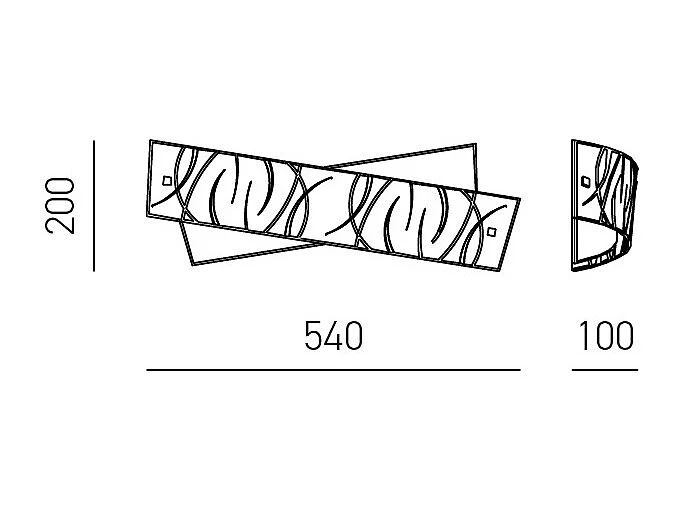 Applique blanche Agnese 4XE14 max 4X28W IP20 - Applique LED design moderne