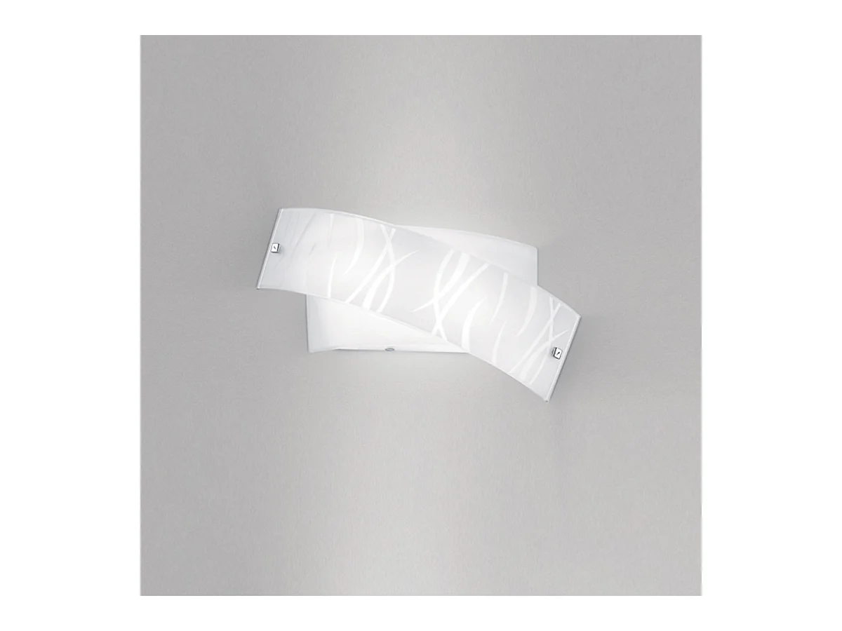 Candeeiro de parede branco Agnese 2XE14 max 2X28W IP20 - Aplique LED de design moderno