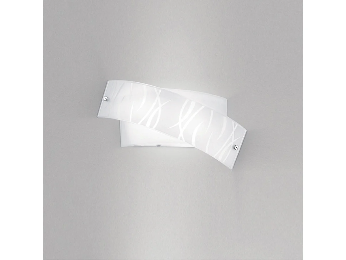 Applique blanche Agnese 2XE14 max 2X28W IP20 - Applique LED design moderne
