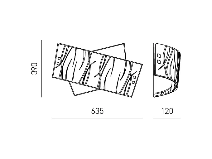 Plafonniers Agnese blanc 2XE27 max 2X70W IP20 - Applique murale LED design moderne