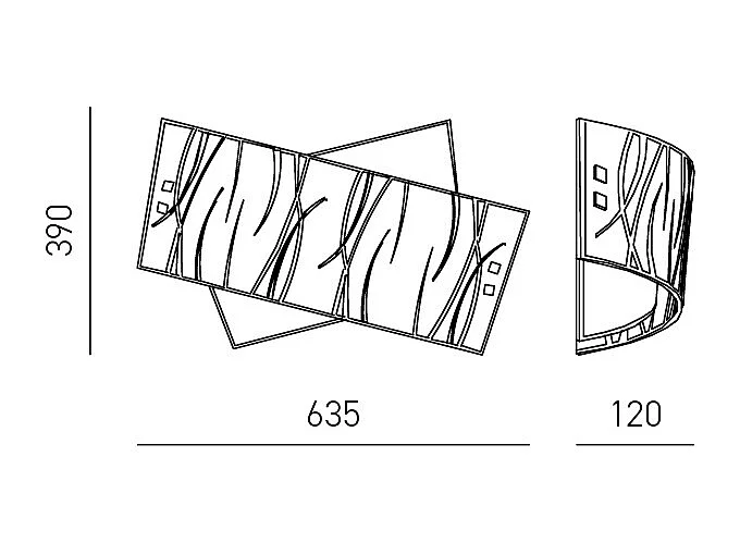 Plafonniers Agnese blanc 2XE27 max 2X70W IP20 - Applique murale LED design moderne