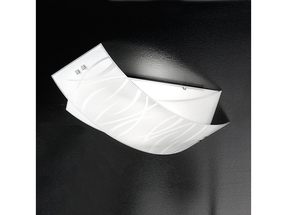 Plafonniers Agnese blanc 2XE27 max 2X70W IP20 - Applique murale LED design moderne