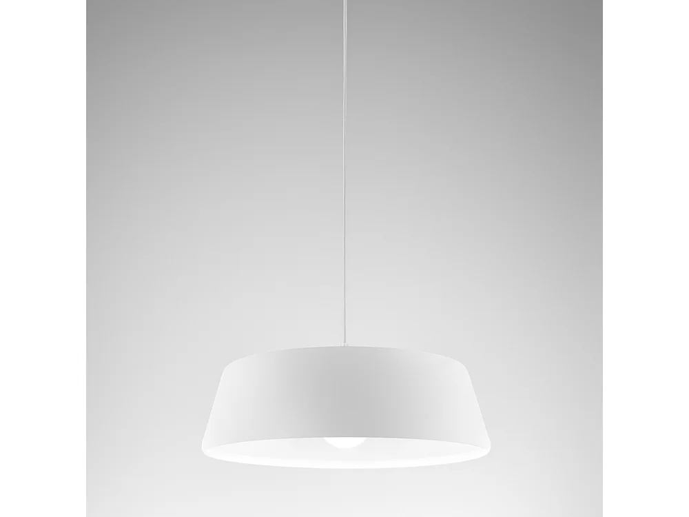 Blanca - Suspension blanche 1XE27 max 1X60W IP20 - Plafonnier au en aluminium - Douille E27