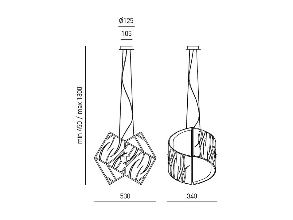 Agnese witte hanglampen 2XE27 max 2X70W IP20 - Modern design LED plafondlamp