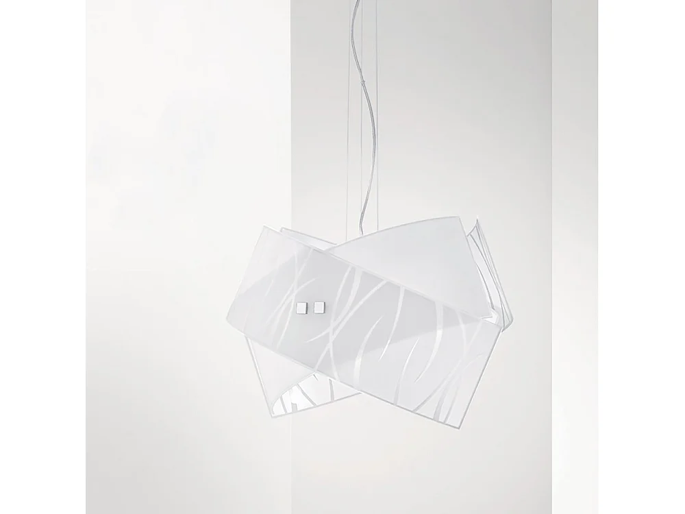 Agnese witte hanglampen 2XE27 max 2X70W IP20 - Modern design LED plafondlamp