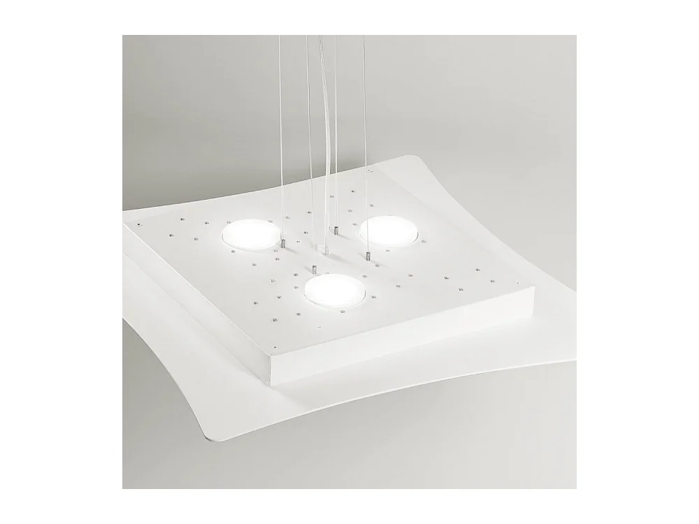 Isotta Hängeleuchter 10x GX53 Weiß – Modernes Design, 62x69 cm, doppelte Lichtemission, IP20, ohne Leuchtmittel