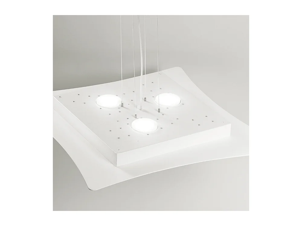 Isotta Hängeleuchter 10x GX53 Weiß – Modernes Design, 62x69 cm, doppelte Lichtemission, IP20, ohne Leuchtmittel