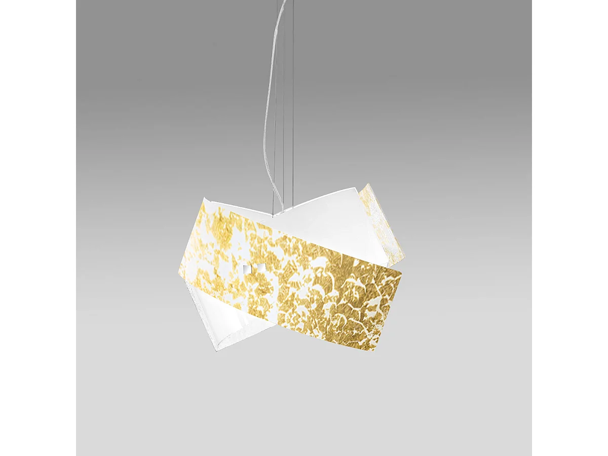 Camilla - Luminária pendente dourada 2XE27 max 2X70W IP20 - Luminária de teto com design moderno em alumínio - Soquete E27