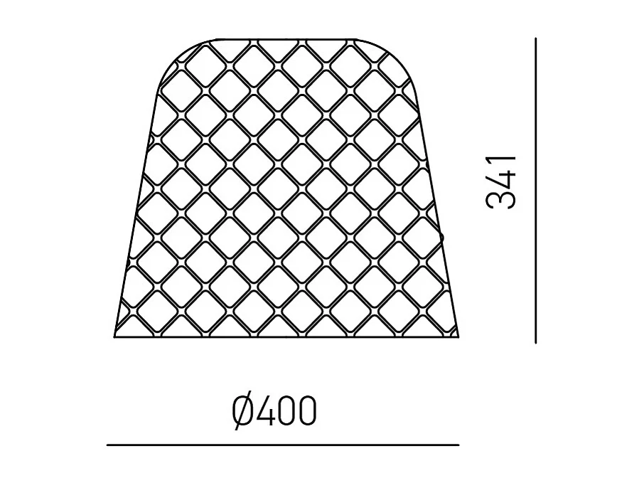 Difusor de vidro branco para luminárias pendentes - acabamento sombreado transparente, desenho decorativo, encaixe E27 (vidro grande) d.25X21,5