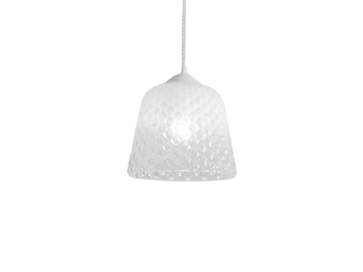 Difusor de vidro branco para luminárias pendentes - acabamento transparente sombreado, design decorativo, soquete E27 (vidro grande) d.25X21,5
