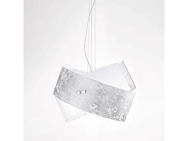 Camilla - Zilveren hanglamp 2XE27 max 2X70W IP20 - Plafondlamp met modern aluminium design - E27 fitting