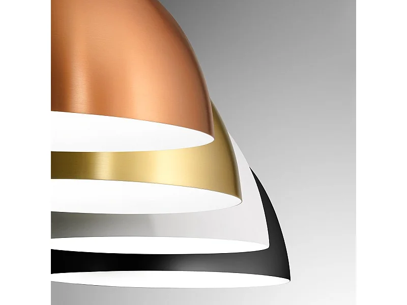 Bonella - Schwarze Pendelleuchte 1XE27 max 1X60W IP20 - Deckenleuchte mit modernem Aluminiumdesign - E27-Fassung