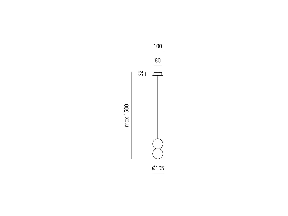 Sfera - Enkeltstående pendellampe med mørkegrå betonkugle og opalglas - 1XG9 maks. 1X7W, hvid ramme, IP20