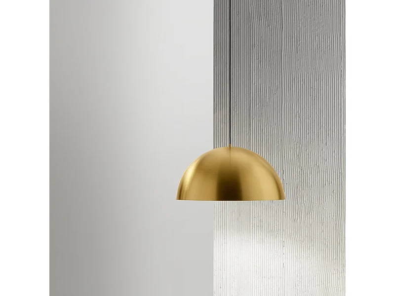Bonella - Luminária pendente de latão 1XE27 max 1X60W IP20 - Luminária de teto com design moderno em alumínio - Soquete E27