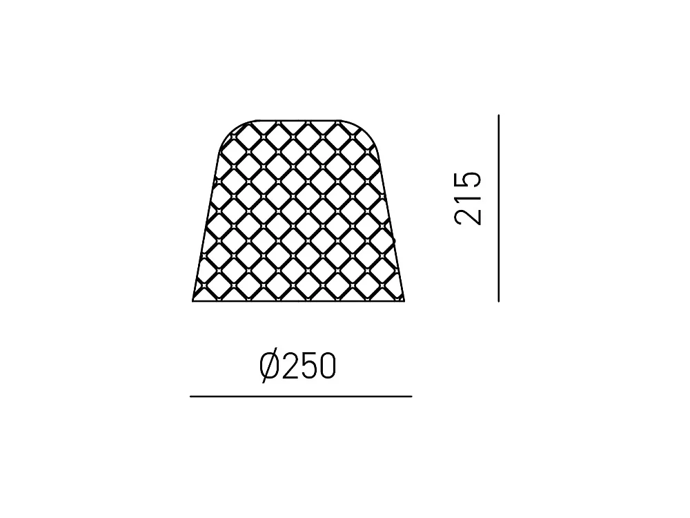 Bernsteinfarbener Glasdiffusor für Pendelleuchten - transparente, schattierte Ausführung, dekoratives Design, E27-Fassung (kleines Glas) D.25X21,5