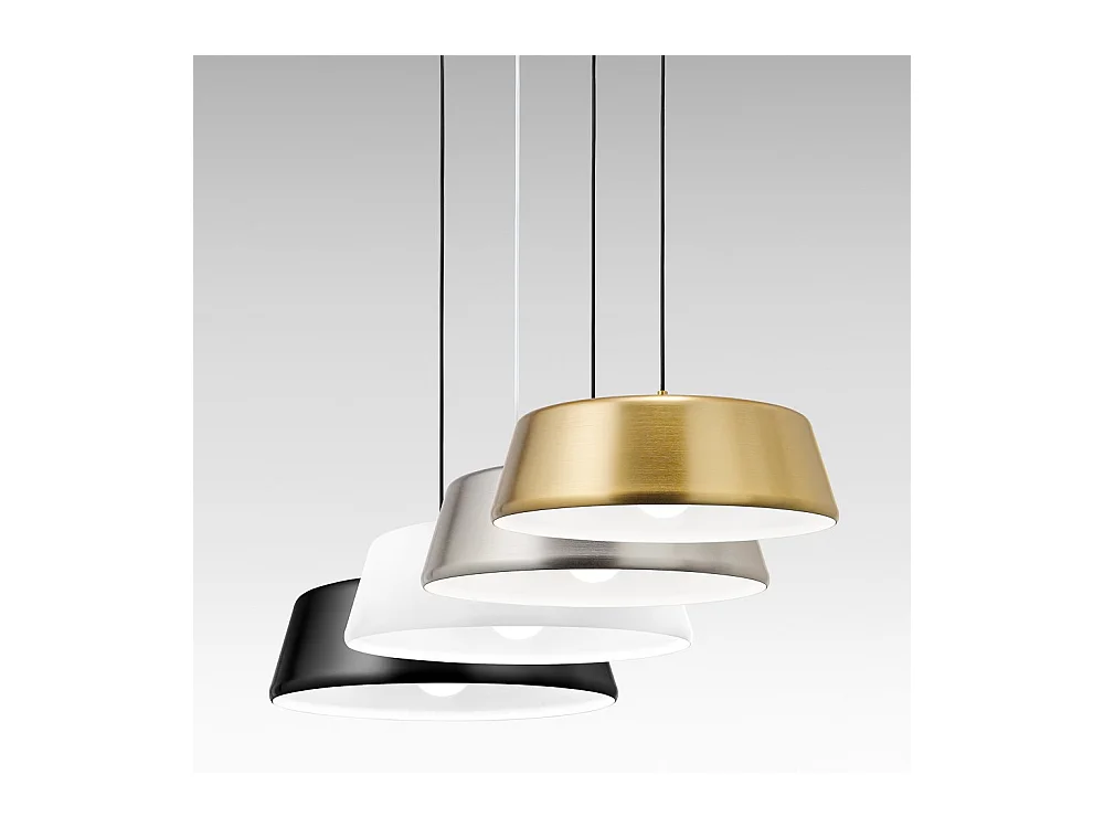 Blanca - Messing hanglamp 1XE27 max 1X60W IP20 - Plafondlamp met modern aluminium design - E27 fitting