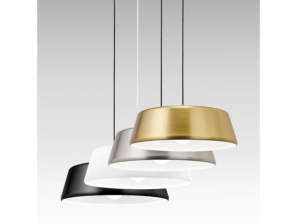 Blanca - Luminária pendente de latão 1XE27 max 1X60W IP20 - Luminária de teto com design moderno em alumínio - Soquete E27