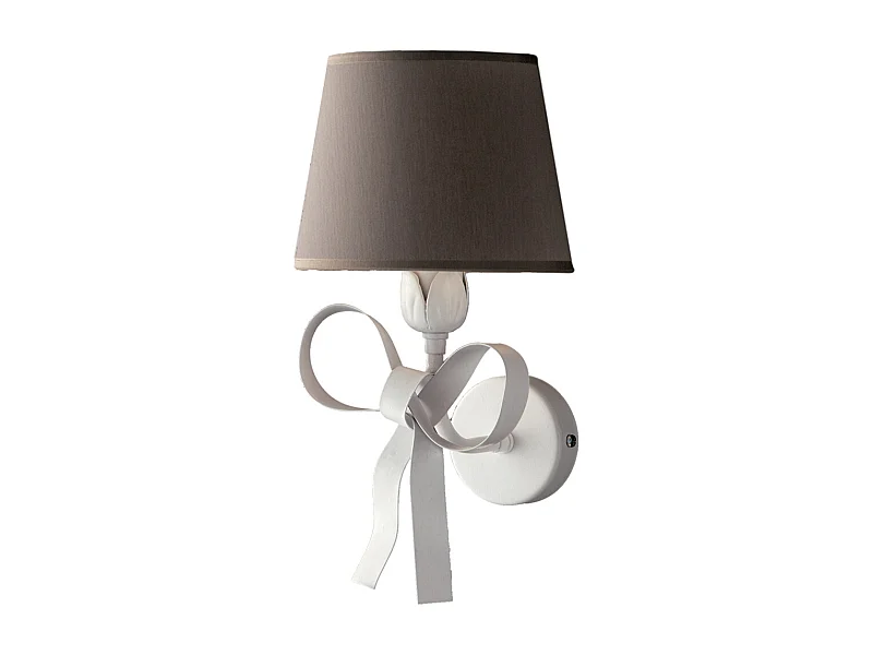 Lucy - Aplique Shabby de hierro lacado blanco 1 luz .16 - P.19 - BL184-AP1-BCO