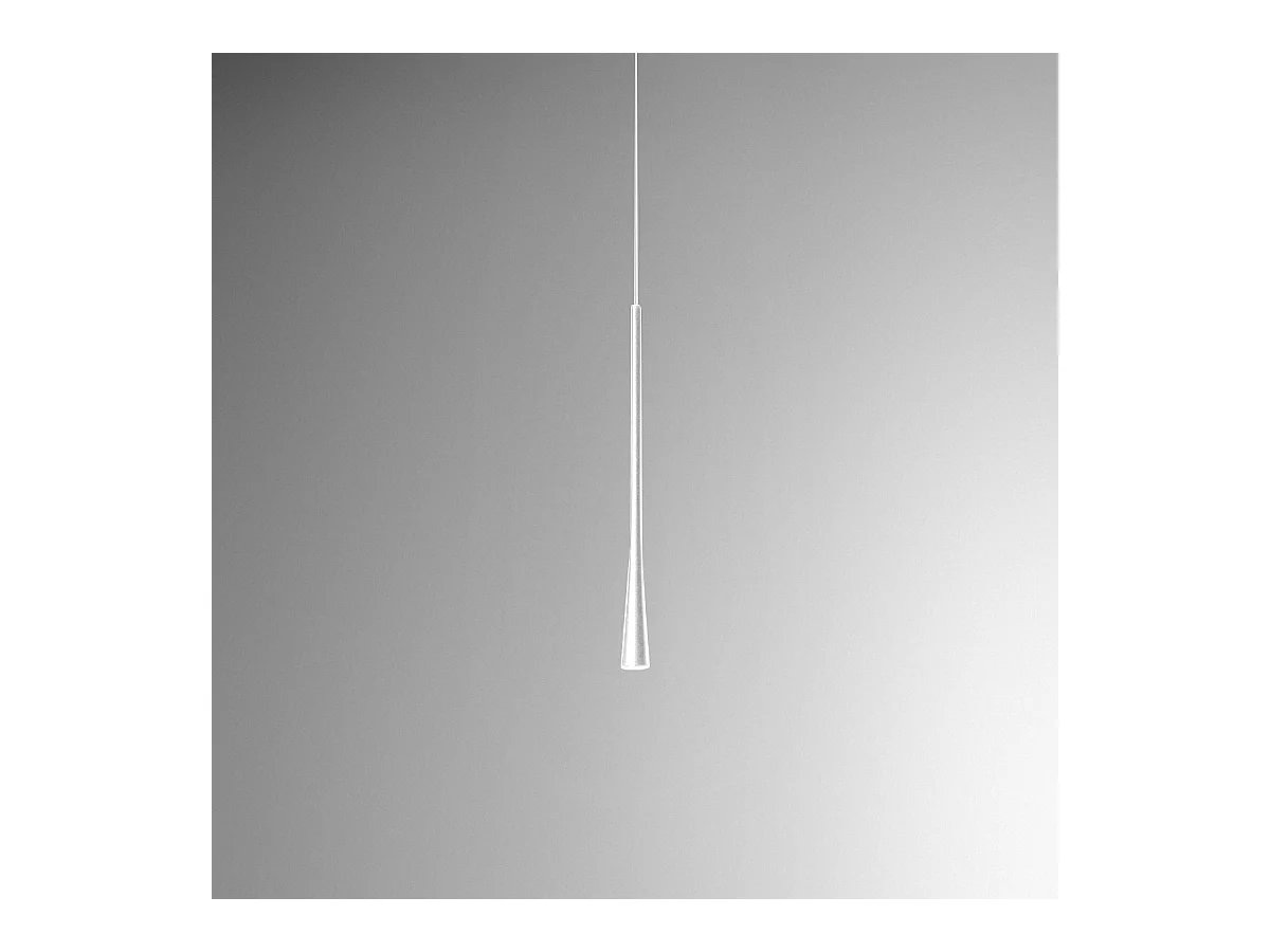 Gea Luce -  Dafne LED-Pendelleuchte Weiß 7W 3000K IP20 – Aluminium, Netzteil inkl., max. Länge 190 cm