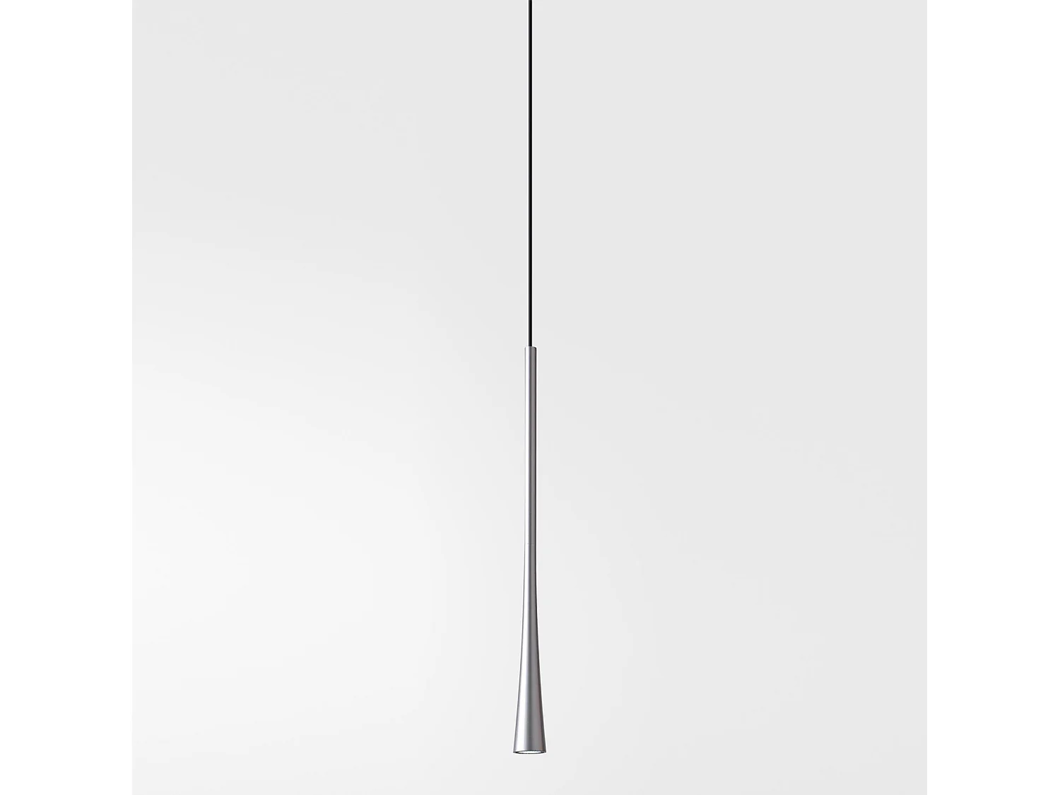 Dafne - Suspension LED blanche 7W 3000K IP20 - Plafonnier LED design minimaliste en aluminium - Alimentation incluse - L.max 190cm