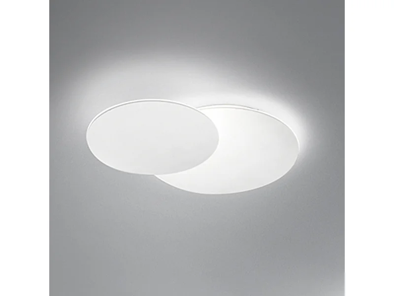 DRUM LED-Deckenleuchte aus mattweißem Metall 33W Perenz