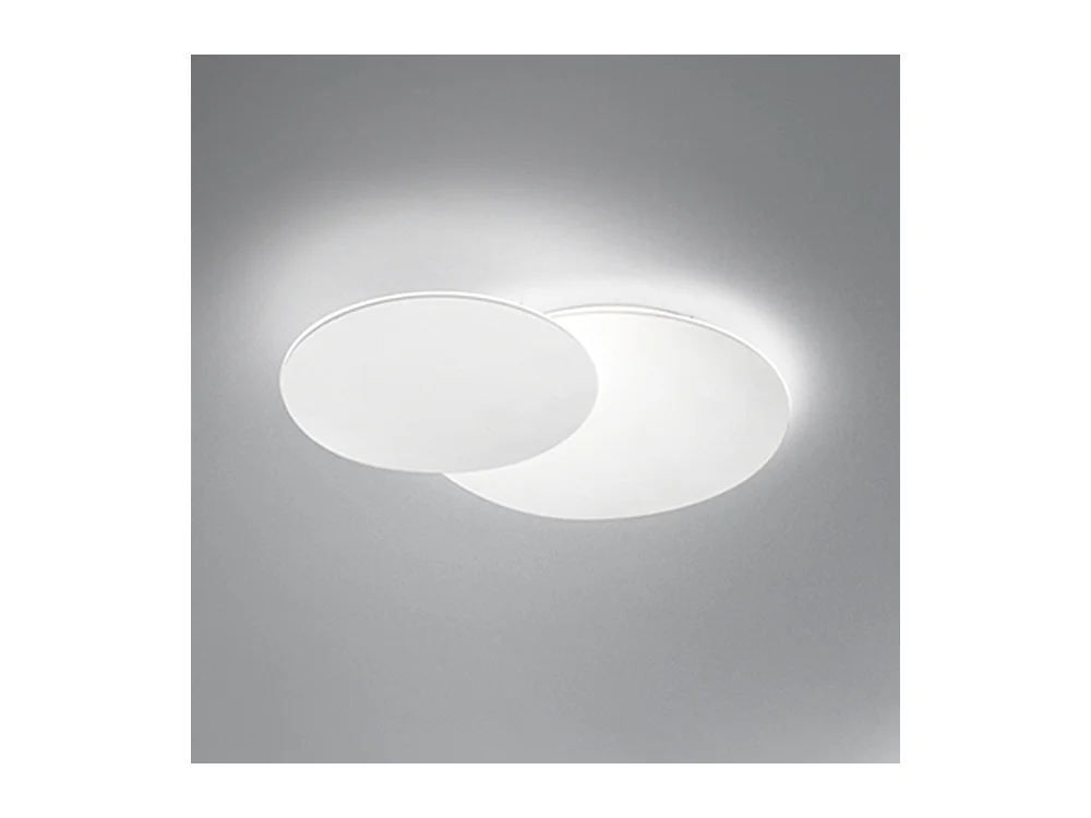 DRUM LED-Deckenleuchte aus mattweißem Metall 33W Perenz