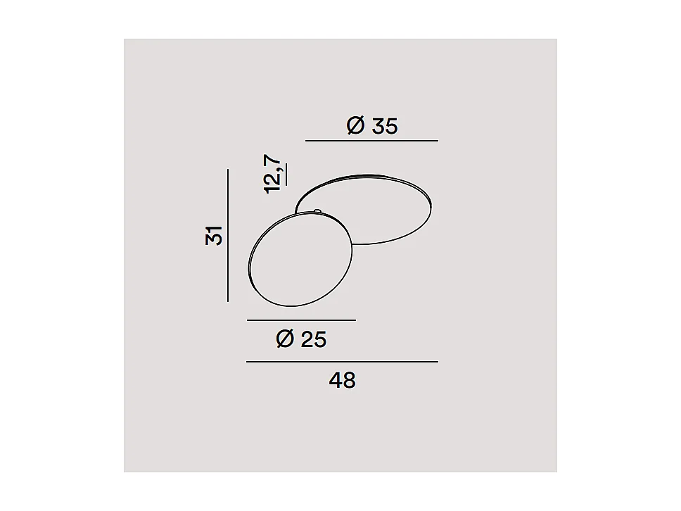 DRUM LED plafondlamp in mat wit metaal 33W Perenz