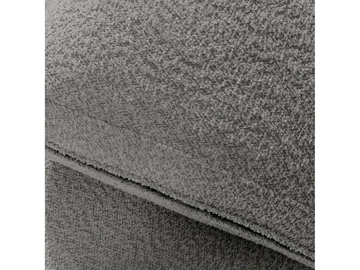 Ecksofa rechts - modern - ZUCCO - 4-Sitzer - Boucle - Grau