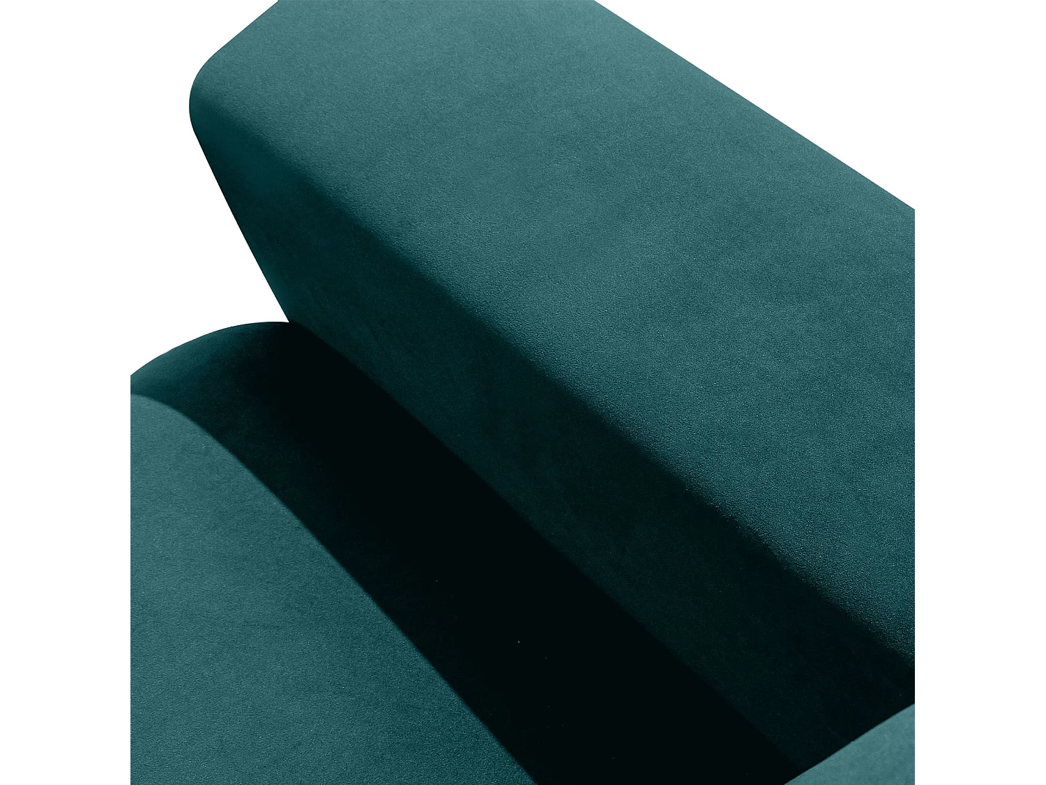 Ecksofa rechts - modern - ZUCCO - 4-Sitzer - Veloursstoff - Mint