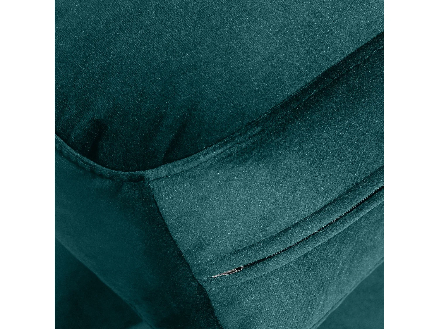 Canapé d'angle moderne droit - ZUCCO - 4 places - tissu velour - Menthe