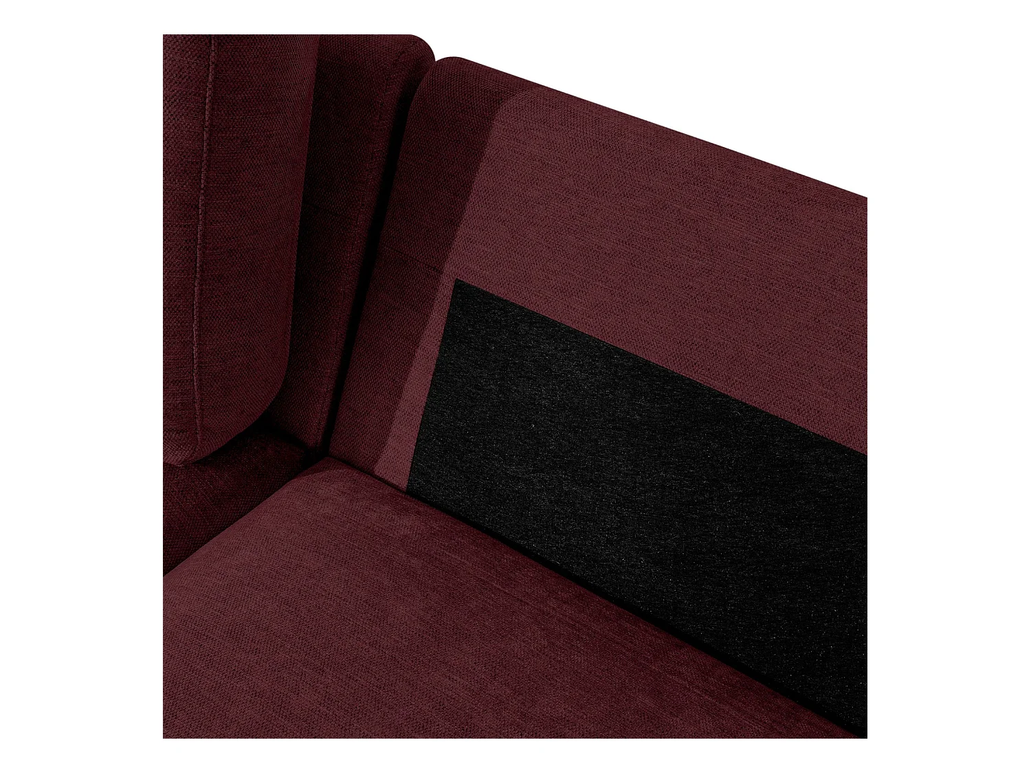 Ecksofa rechts - modern - ZUCCO - 4-Sitzer - Chenille Stoff - Violett