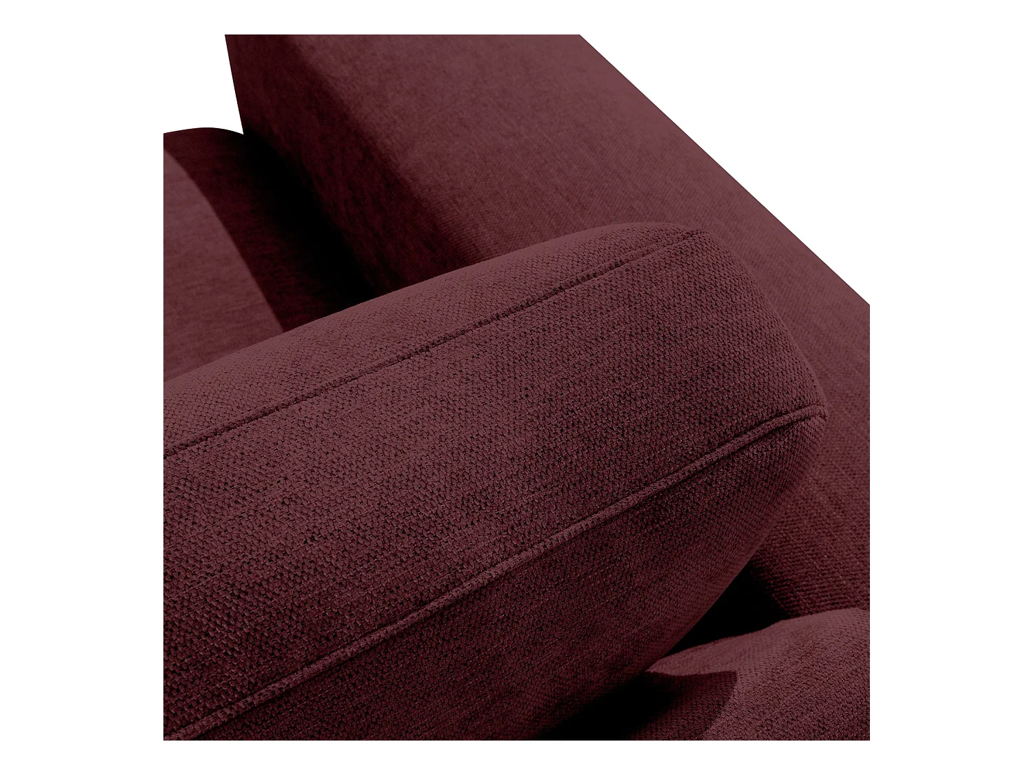 Ecksofa rechts - modern - ZUCCO - 4-Sitzer - Chenille Stoff - Violett