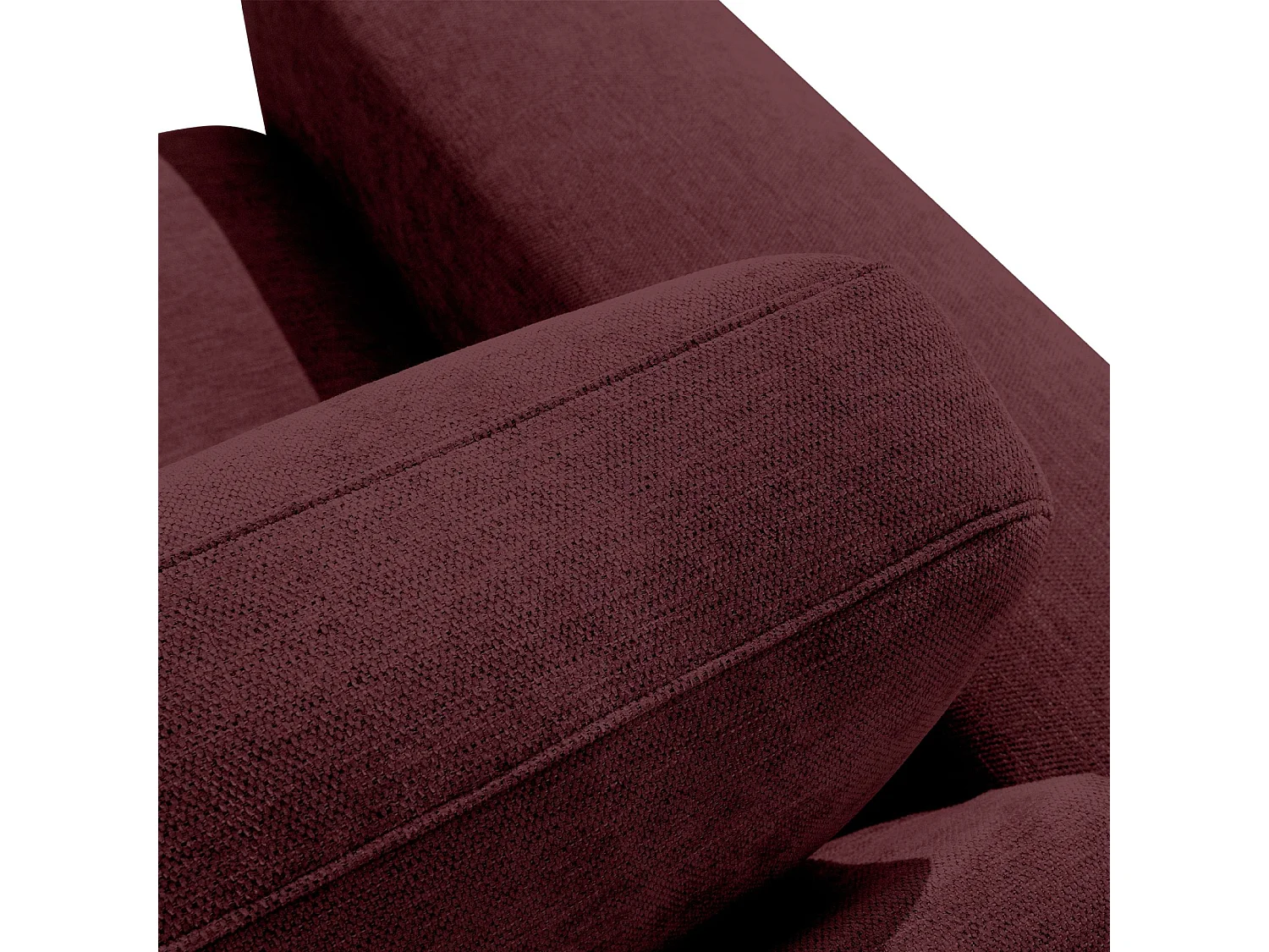 Ecksofa rechts - modern - ZUCCO - 4-Sitzer - Chenille Stoff - Violett