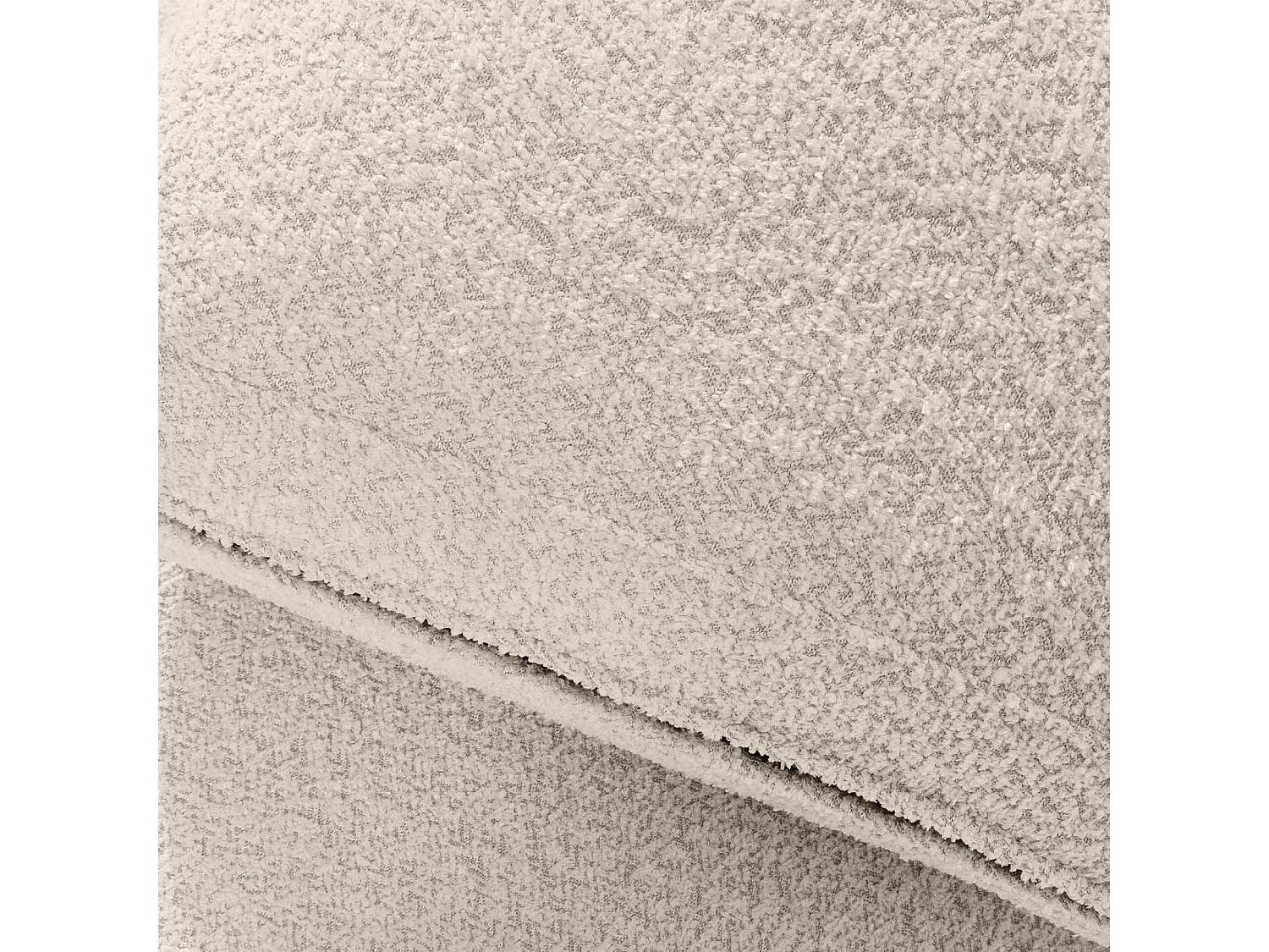 Ecksofa rechts - modern - ZUCCO - 4-Sitzer - Boucle - Beige