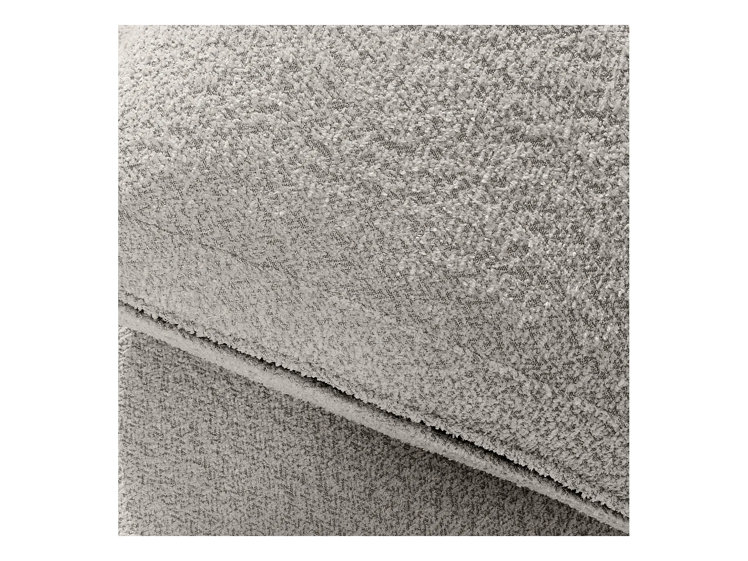 Ecksofa rechts - modern - ZUCCO - 4-Sitzer - Boucle - Hellbraun