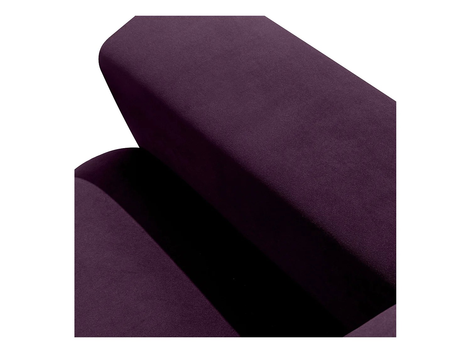 Ecksofa links - modern - ZUCCO - 4-Sitzer - Veloursstoff - Violett
