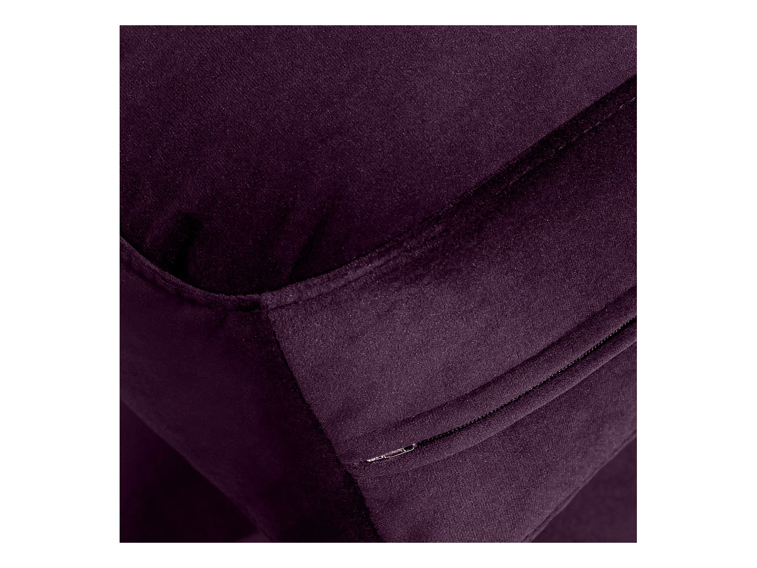 Ecksofa links - modern - ZUCCO - 4-Sitzer - Veloursstoff - Violett