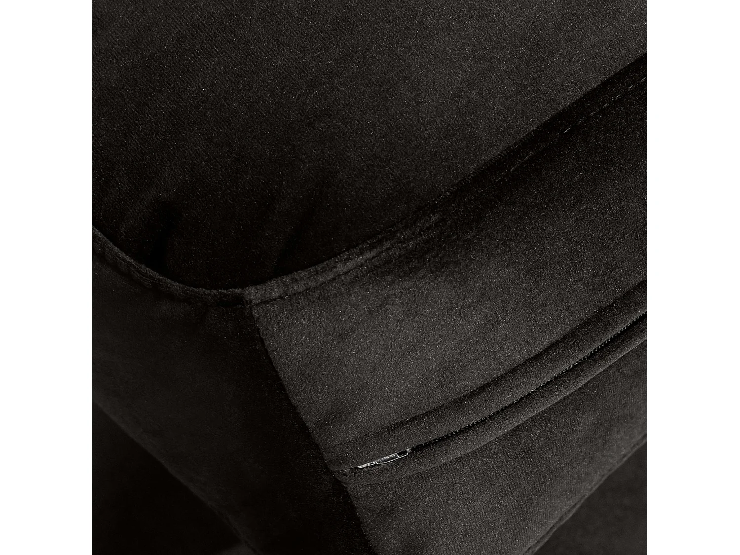 Canapé d'angle moderne droit - ZUCCO - 4 places - tissu velour - Brun