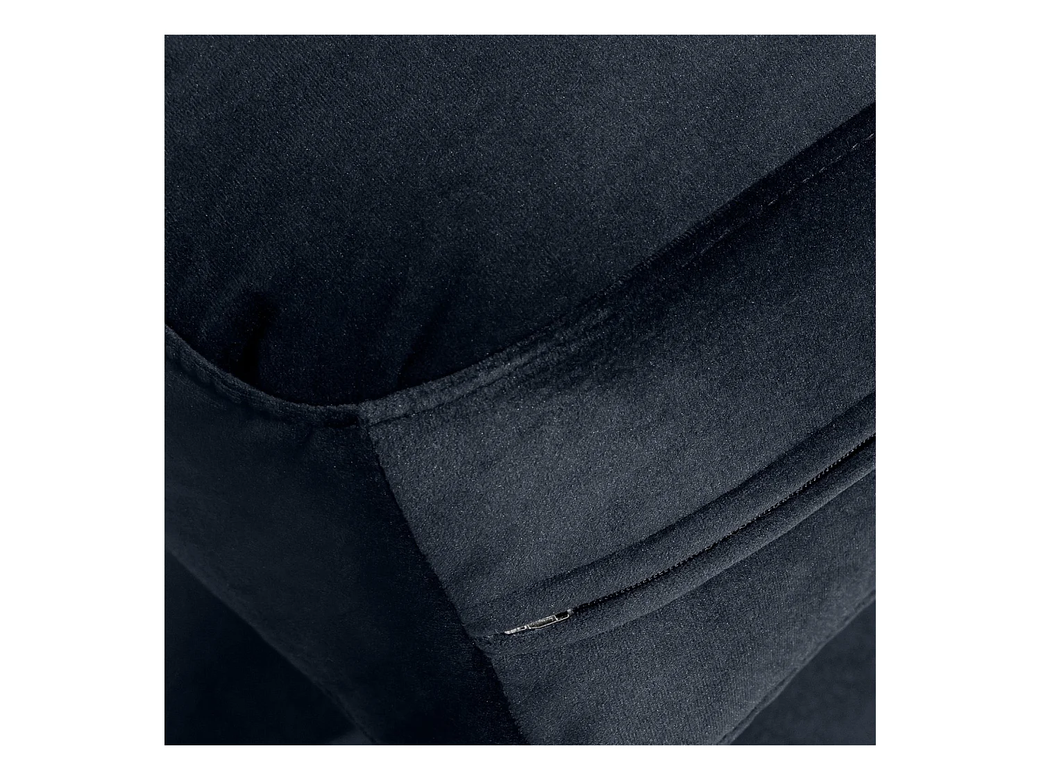 Ecksofa rechts - modern - ZUCCO - 4-Sitzer - Veloursstoff - Marineblau