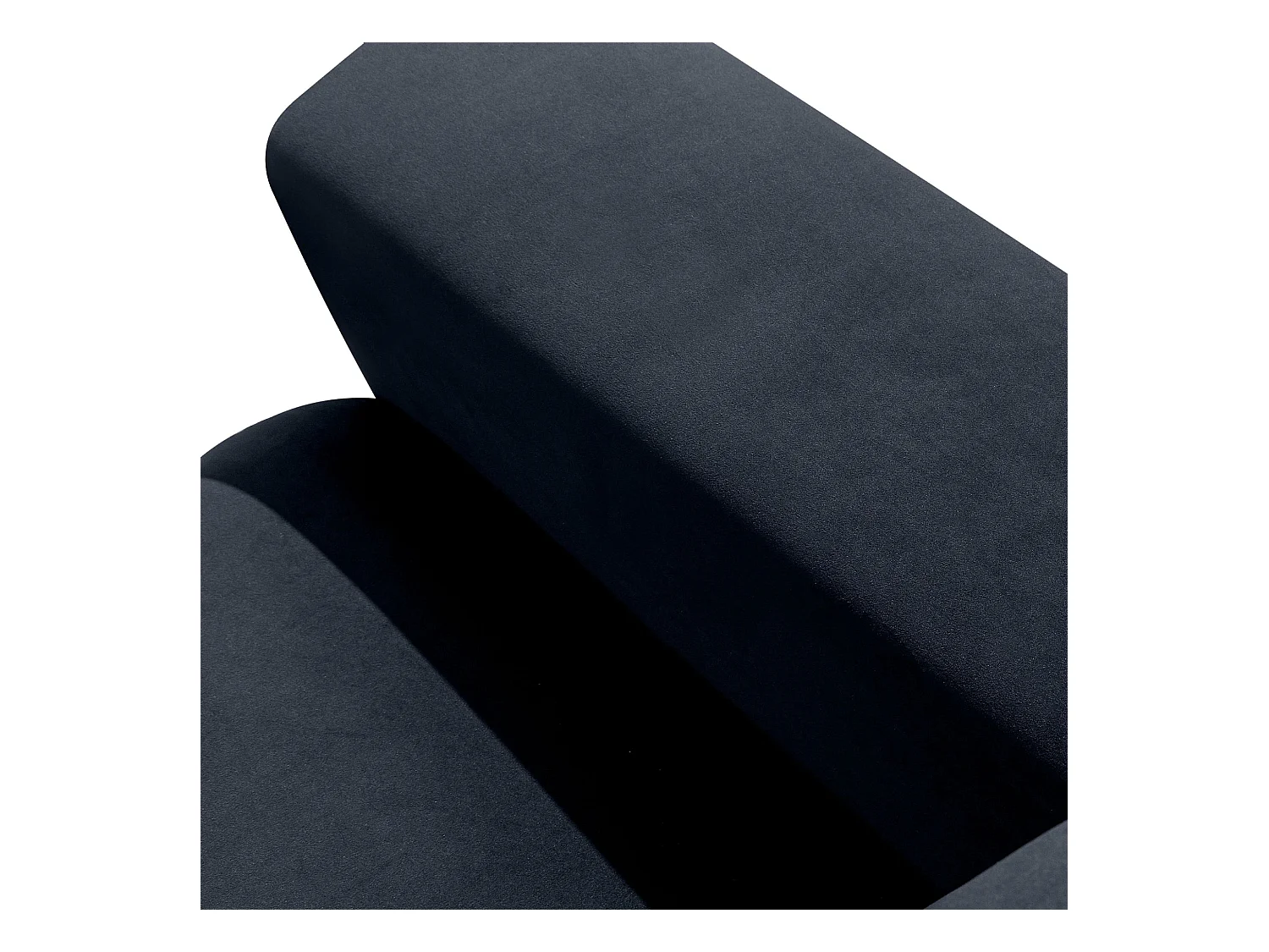 Ecksofa rechts - modern - ZUCCO - 4-Sitzer - Veloursstoff - Marineblau