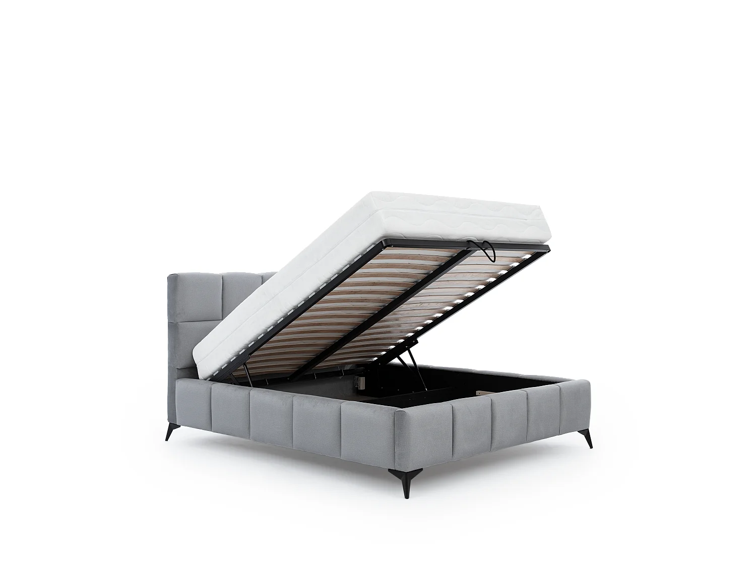 Lit Venus S (140x200)/Tissu/inclut Matelas/Vert