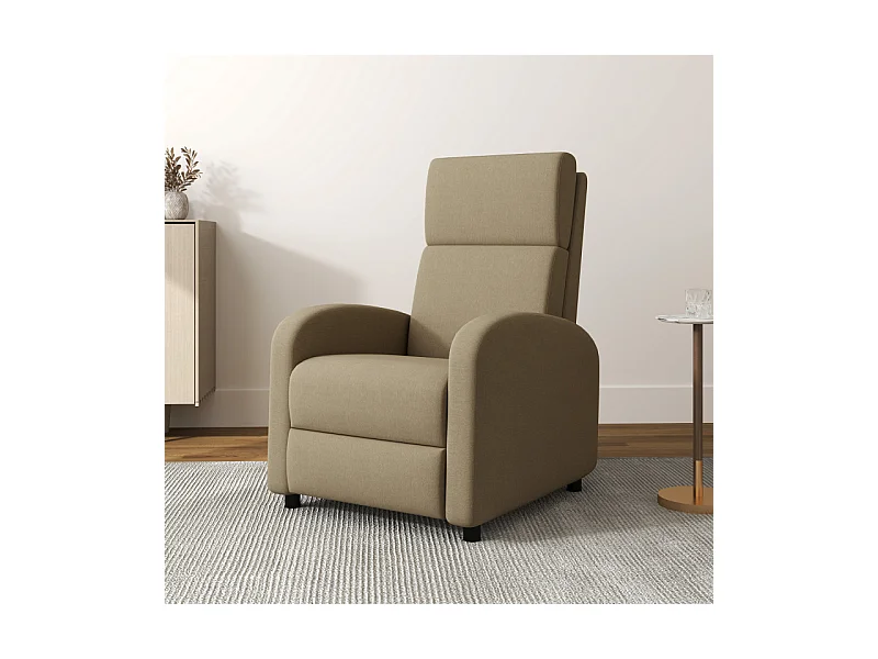 Fauteuil relax inclinable max. 160° repose-pieds intégré tissu