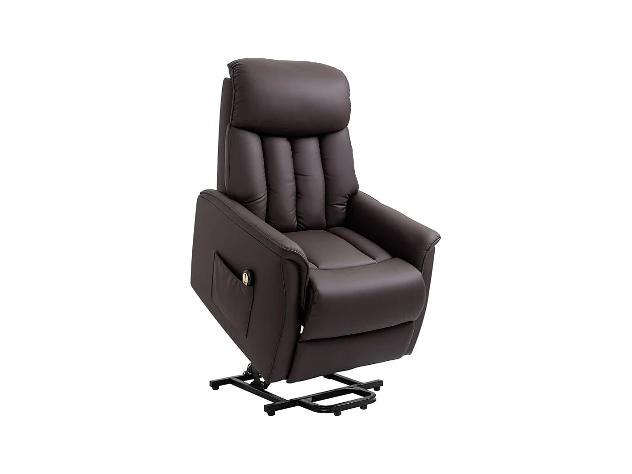Fauteuil releveur de relaxation revêtement PU tissu